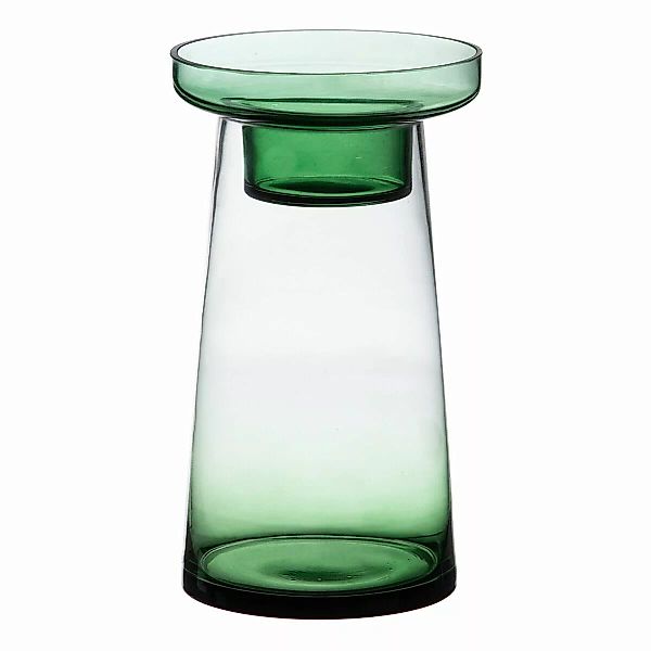 Kerzenschale 16,5 X 16,5 X 28,5 Cm Grün Glas günstig online kaufen