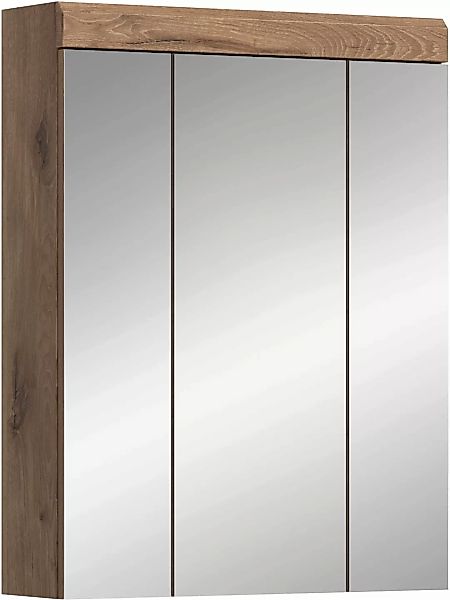 INOSIGN Badezimmerspiegelschrank "Siena, Breite 60cm, 3 Spiegeltüren, 9 Fäc günstig online kaufen