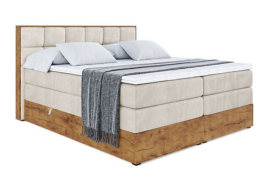 ALTDECOR Boxspringbett LOLLI2 KING (Multipocket-Matratze H4, H3 Matratze Bo günstig online kaufen