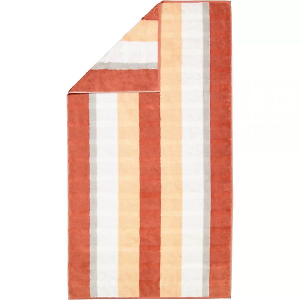 Cawö Handtücher Noblesse Stripe 1087 - Farbe: brick - 33 - Duschtuch 80x150 günstig online kaufen