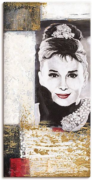 Artland Leinwandbild »Hollywood Legenden VI - Audrey Hepburn« Porträts 1 St günstig online kaufen