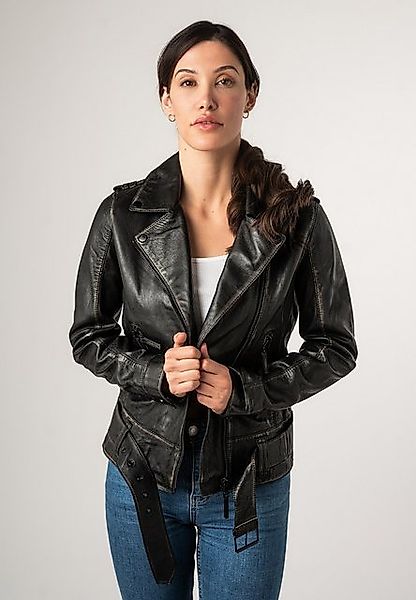 Gipsy 2.0 Lederjacke 2101-0256 Gürtelschlaufen und Gürtel mit Schnalle günstig online kaufen