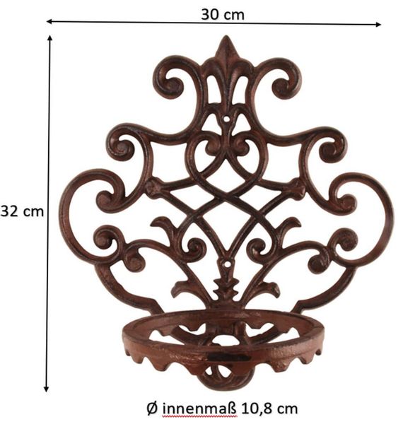 esschert design Pflanzschale Blumentopfhalter–dekorative Wandhalterung für günstig online kaufen