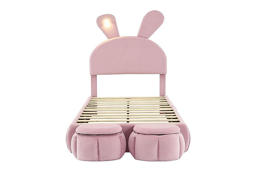 MC Star Polsterbett Hasenohren mit einstellbarer Helligkeit warmfarbenen Li günstig online kaufen