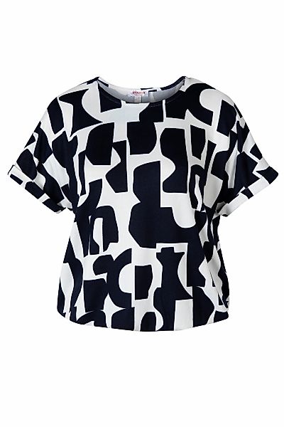 STOOKER WOMEN Kurzarmshirt "STCLEA Print T-Shirt" Regular Fit T-Shirt Spitz günstig online kaufen