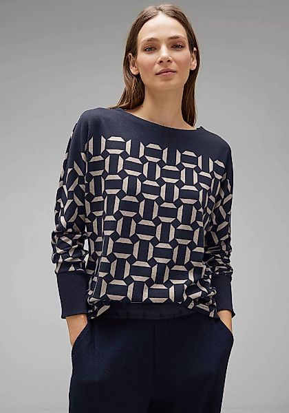 STREET ONE Sweater, mit langen Rippbündchen am Ärmelabschluss günstig online kaufen