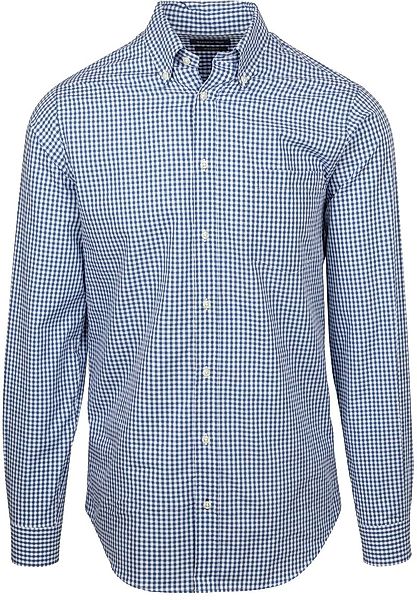 Steppin' Out Poplin Hemd Karos Hellblau - Größe L günstig online kaufen