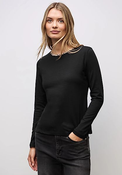 STREET ONE Langarmshirt Rundhalsausschnitt günstig online kaufen