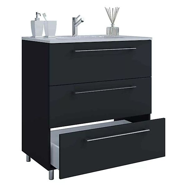 Waschbeckenschrank mit Schubladen 86 cm hoch 60 cm oder 80 cm breit günstig online kaufen