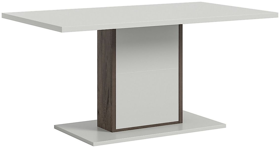 xonox.home Esstisch, Nox Oak Dunkel Nachbildung Hellgrau Modern 160x77x90 c günstig online kaufen