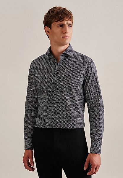 seidensticker Businesshemd "Slim" Slim 1/1 Kentkragen Druck günstig online kaufen