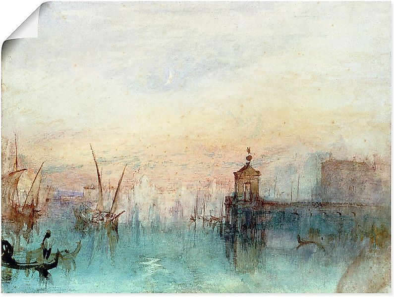 Artland Wandbild »Venedig mit erster Mondsichel.«, Gewässer, (1 St.), als L günstig online kaufen