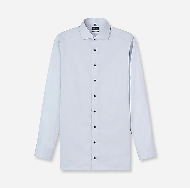 OLYMP Langarmhemd "Luxor" Businesshemd, unifarben, modern fit, Royal-Kentkr günstig online kaufen