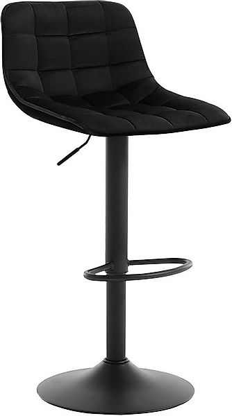 Woltu Barhocker (1 St), höhenverstellbar & 360° drehbar, Samt und Metall günstig online kaufen
