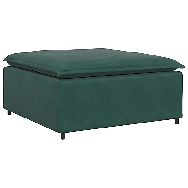 vidaXL Sofaelement Modulares Sofa Fußhocker-Modul Dunkelgrün günstig online kaufen