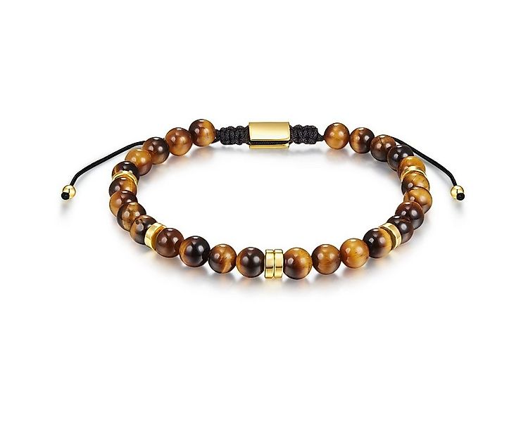 Männerglanz Armband braun, mit Tigerauge günstig online kaufen