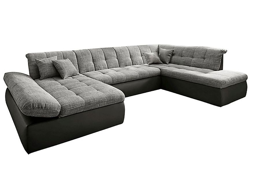 DOMO collection Wohnlandschaft »Moric U-Form, auch in Cord, Breite 353cm, v günstig online kaufen