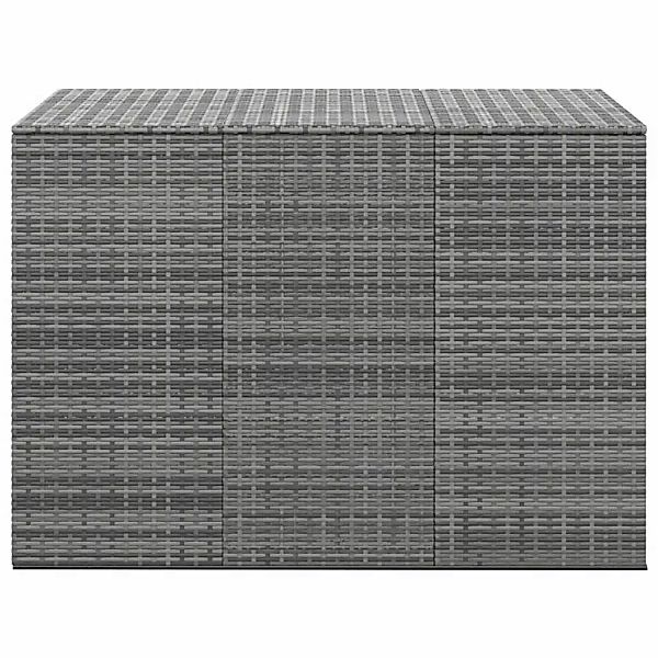 Vidaxl Garten-kissenbox Pe Rattan 145x100x103 Cm Grau günstig online kaufen