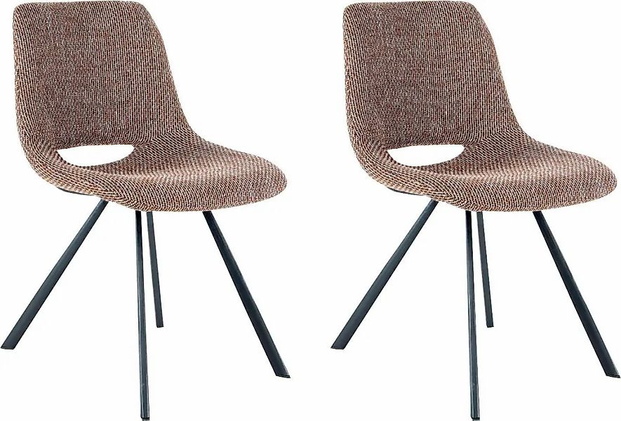 Kayoom Stuhl "Josephine 325 2er-Set, zeitloses Design, mit geometrischer Au günstig online kaufen