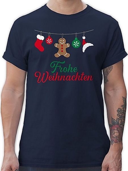 Shirtracer T-Shirt Frohe Weihnachten I Weihnachtsmotiv Weihachten Kleidung günstig online kaufen