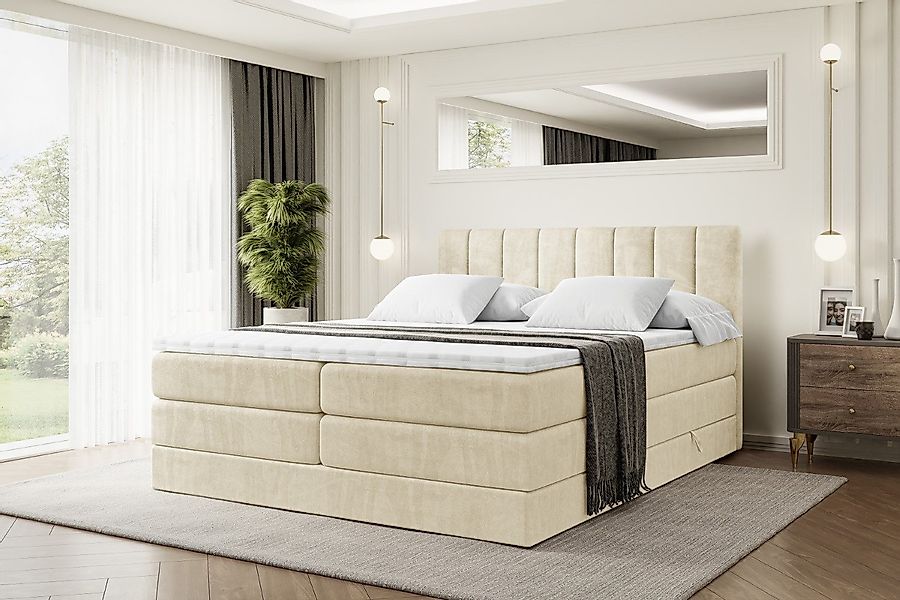 ALTDECOR Boxspringbett OTTA KING (Multipocket-Matratze H4, günstig online kaufen