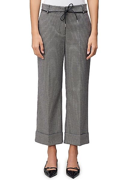 Zero Stoffhose Damen Hose kariert mit günstig online kaufen