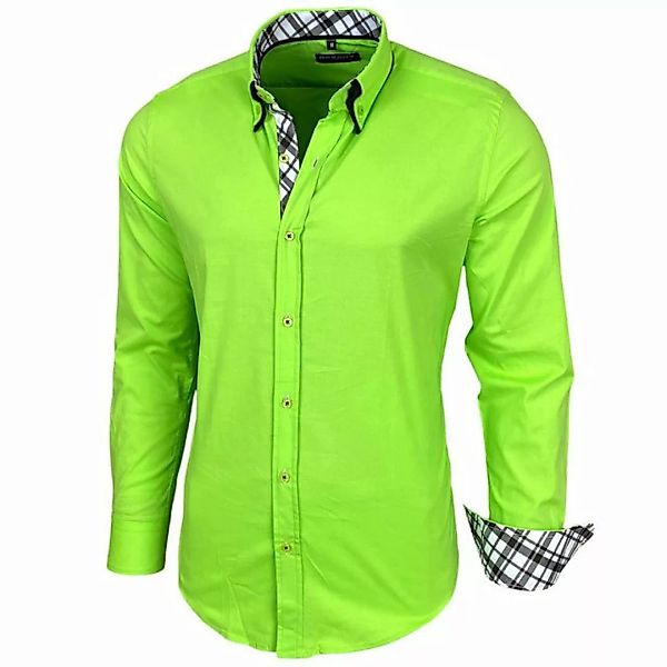 Baxboy Langarmhemd Baxboy Herren Hemd Kentkragen Hemden Slim Fit Anzug Kont günstig online kaufen