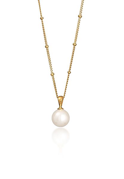 Elli Perlenkette Kugelkette Muschelkernperle 925 Silber günstig online kaufen