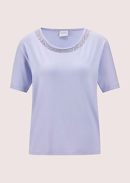 MADELEINE Kurzarmshirt "Shirt Rundhals-Shirt mit Strass-Blende" günstig online kaufen