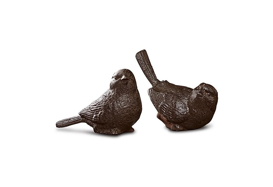 Mirabeau Dekofigur Deko-Vogel 2er Set Birdy braun günstig online kaufen