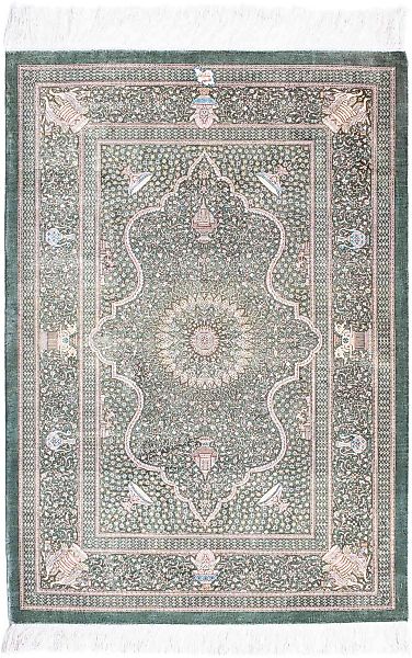 morgenland Orientteppich »Perser - Ghom - 120 x 83 cm - hellgrau«, rechteck günstig online kaufen