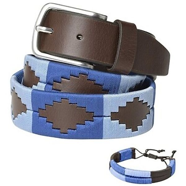 Pelpe  Gürtel POLO Azul Cinturón argentino FBM Azul günstig online kaufen