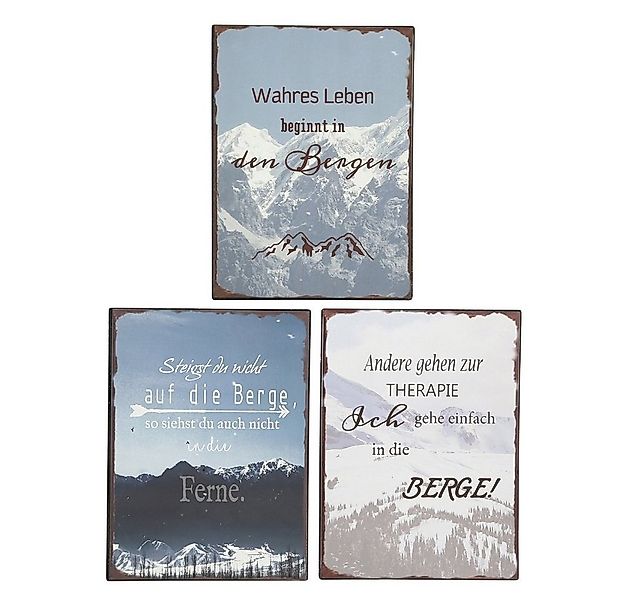 BOLTZE GRUPPE GmbH Hängedekoration Schilder Berge Dekoschilder mit Sprüchen günstig online kaufen