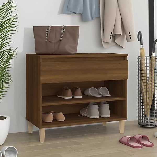 vidaXL Schuhregal Schuhregal Braun Eichen-Optik 70x36x60 günstig online kaufen