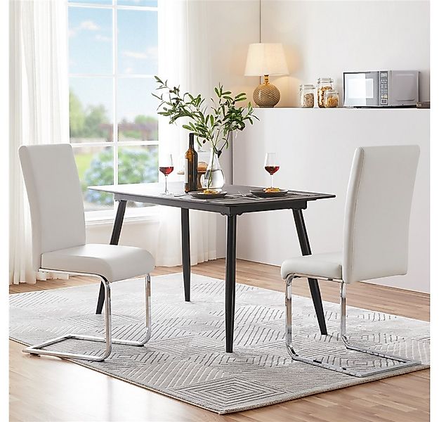 Yaheetech Esszimmerstuhl 2/4/6-er Küchenstuhl (4 St), Schwinger Polsterstuh günstig online kaufen