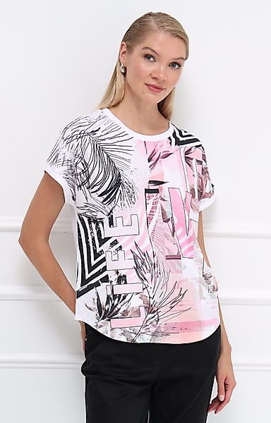 Passioni T-Shirt mit abstraktem Print günstig online kaufen