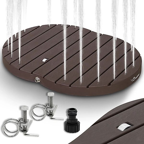 CCLIFE Gartendusche Bodendusche Outdoor Fontänenhöhe 4m Braun günstig online kaufen