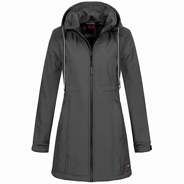 Alessandro Salvarini Softshelljacke ASLucia lang mit hohem Stehkragen günstig online kaufen