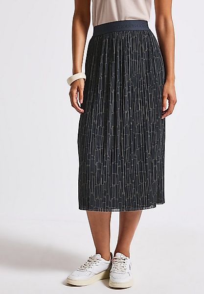 STREET ONE Plisseerock mit allover Print günstig online kaufen