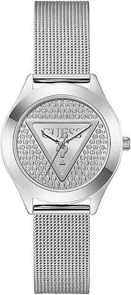 Guess Quarzuhr GLITZ PLAQUE GW0835L1, Armbanduhr, Damenuhr, Edelstahlarmban günstig online kaufen