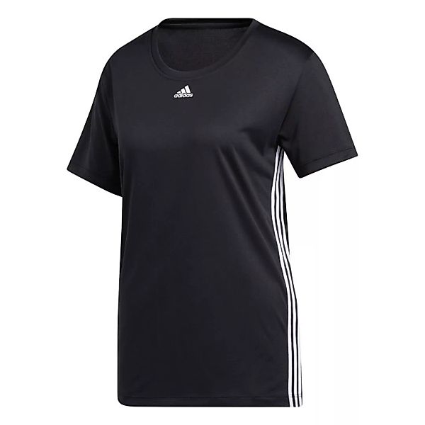 Adidas 3 Stripes Kurzarm T-shirt S Black / White günstig online kaufen