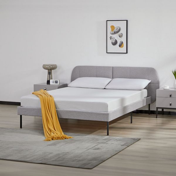 en.casa Polsterbett, »Porvoo« Textil 140 x günstig online kaufen