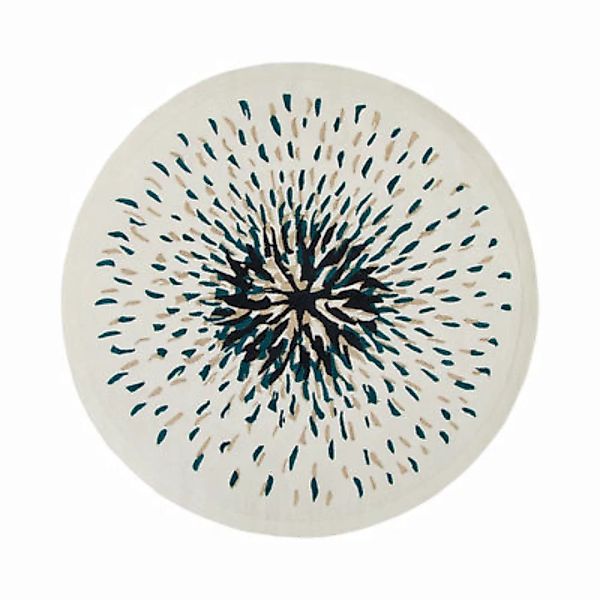 Teppich Pissenlit textil weiß beige / Ø 200 cm - Maison Sarah Lavoine - Bei günstig online kaufen