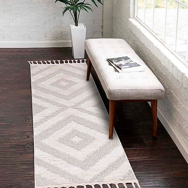 Carpet City Hochflor-Teppich »Valencia 813«, rechteckig, 20 mm Höhe, Läufer günstig online kaufen