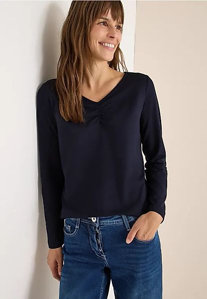 Basic Shirt mit Raffung günstig online kaufen