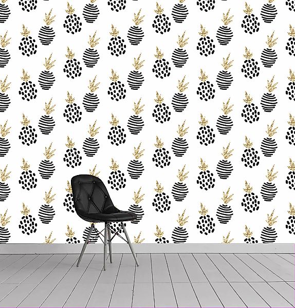 queence Vinyltapete »Levi«, bedruckt-tropisch, 90x250cm, selbstklebend, kin günstig online kaufen