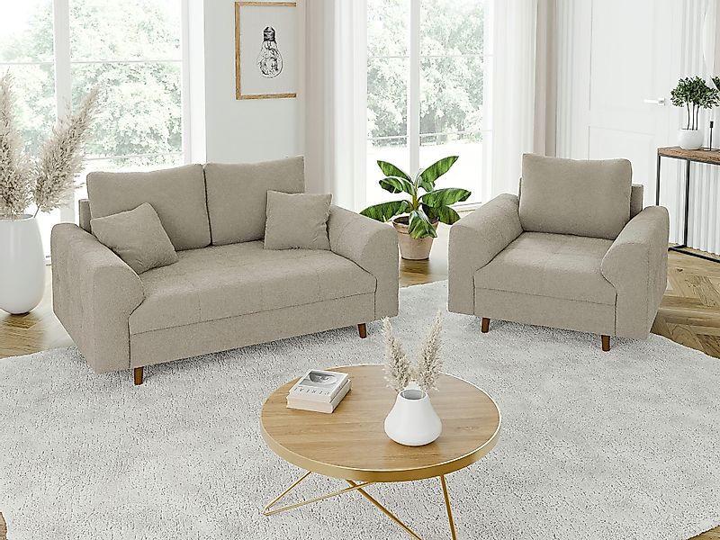 S-Style Möbel Polstergarnitur 2+1 Leif mit günstig online kaufen