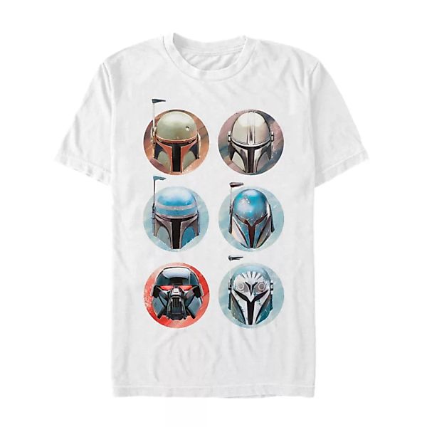 Star Wars - The Mandalorian - Bounty Hunter Helmets - Männer T-Shirt günstig online kaufen
