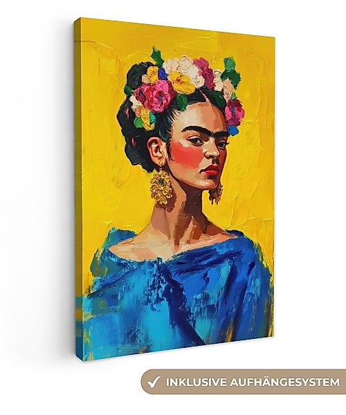OneMillionCanvasses® Leinwandbild Frida Kahlo - Frau günstig online kaufen