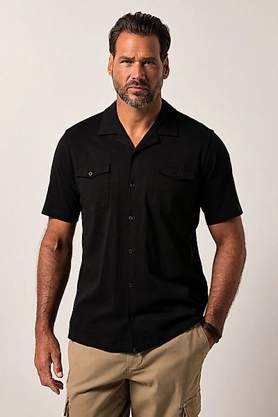 JP1880 Kurzarmhemd JP1880 Jersey-Hemd Halbarm Cuba-Kragen Cuba-Fit günstig online kaufen